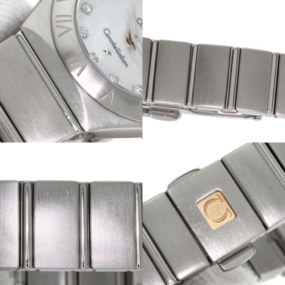 OMEGA オメガ 123.10.24.60.55.001 コンステレーション ブラッシュ 12P ダイヤモンド 腕時計 SS レディース 中古