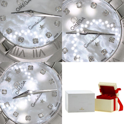 OMEGA オメガ 123.10.24.60.55.001 コンステレーション ブラッシュ 12P ダイヤモンド 腕時計 SS レディース 中古
