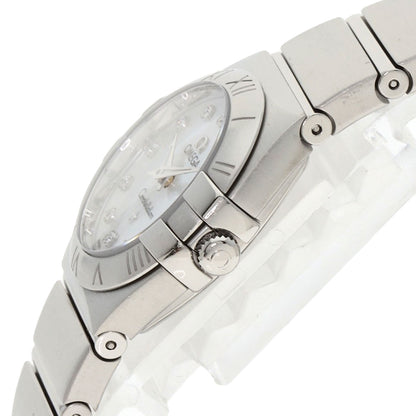 OMEGA オメガ 123.10.24.60.55.001 コンステレーション ブラッシュ 12P ダイヤモンド 腕時計 SS レディース 中古