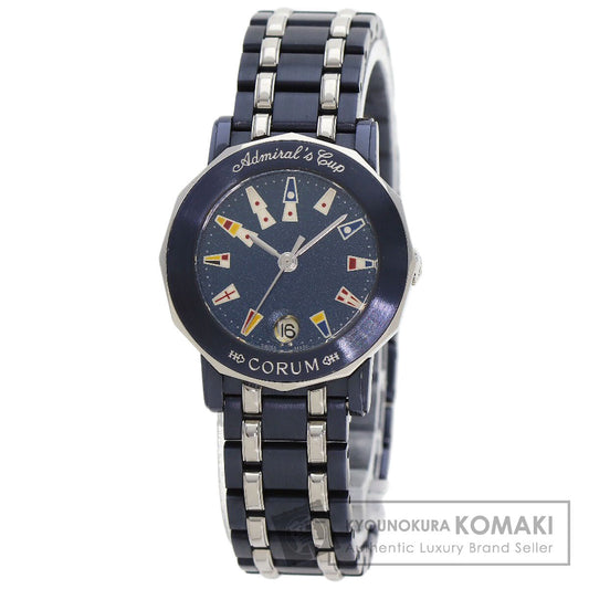 CORUM コルム 39.130.30.V585 アドミラルズカップ 腕時計 SS レディース 中古