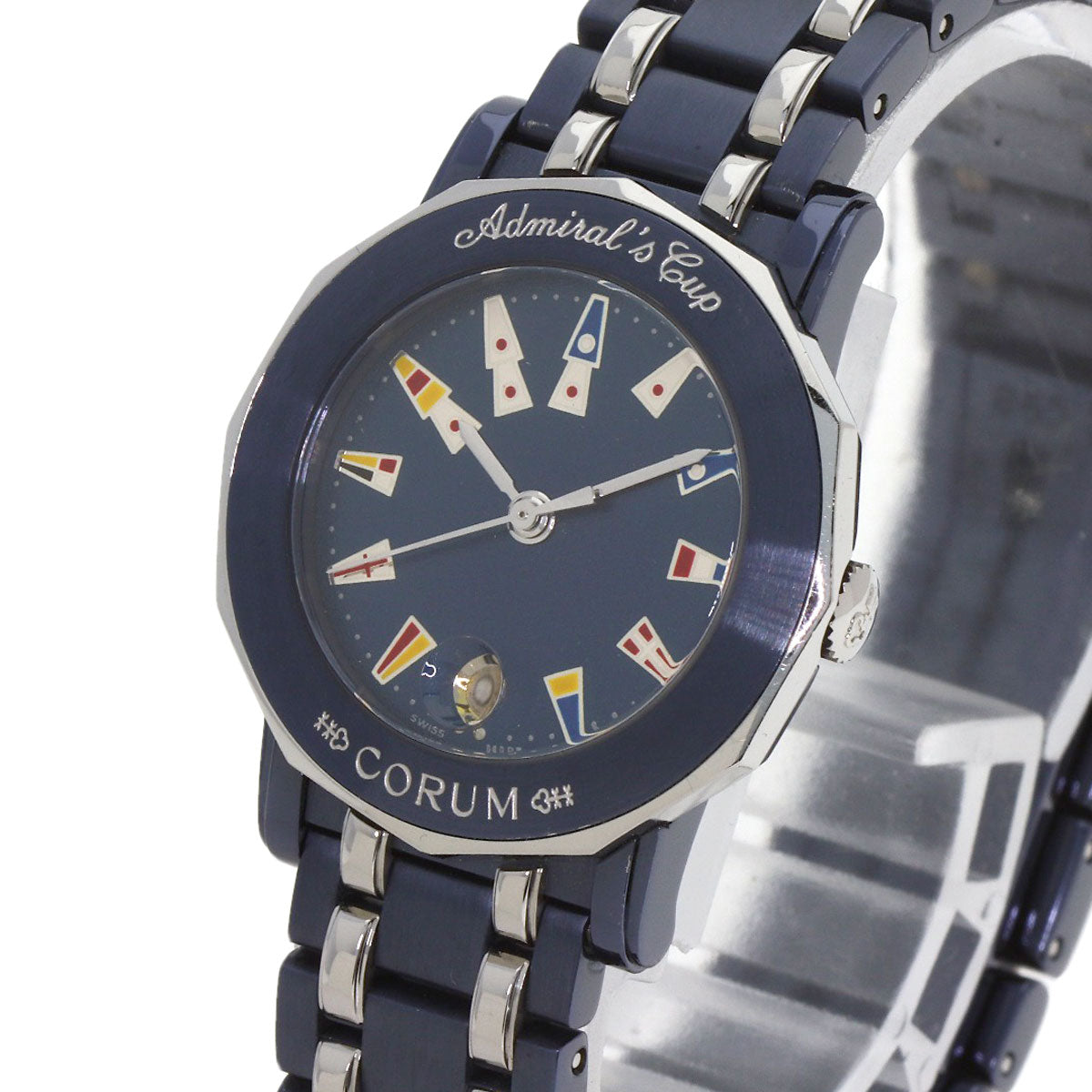 CORUM コルム 39.130.30.V585 アドミラルズカップ 腕時計 SS レディース 中古