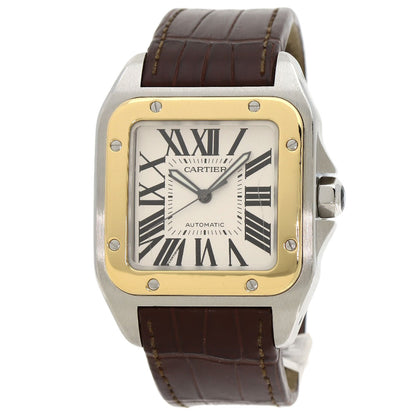 CARTIER カルティエ W20072X7 サントス100 LM 腕時計 SS メンズ 中古