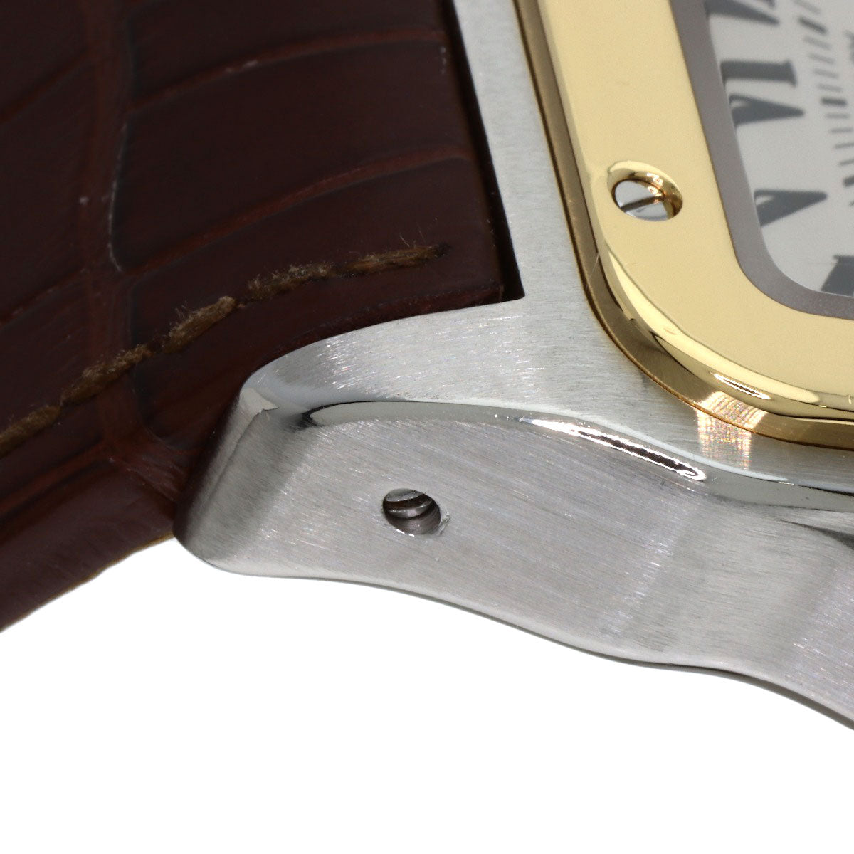 CARTIER カルティエ W20072X7 サントス100 LM 腕時計 SS メンズ 中古