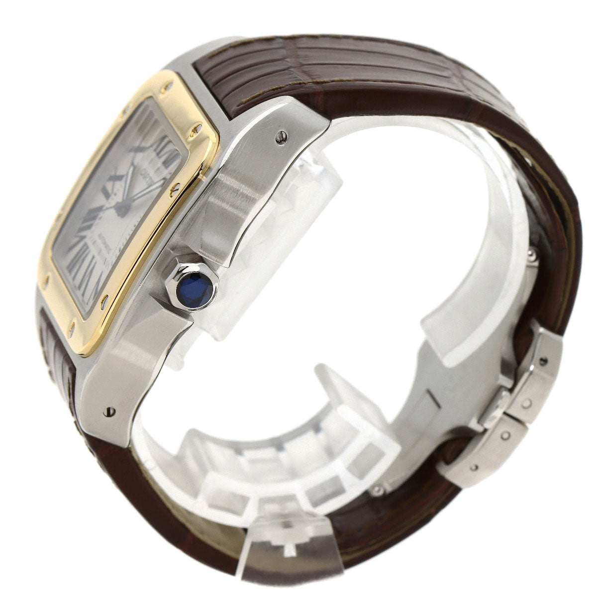 CARTIER カルティエ W20072X7 サントス100 LM 腕時計 SS メンズ 中古
