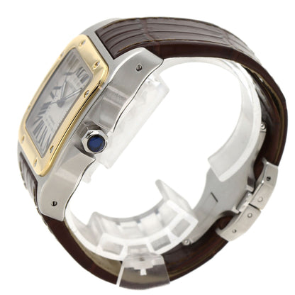 CARTIER カルティエ W20072X7 サントス100 LM 腕時計 SS メンズ 中古