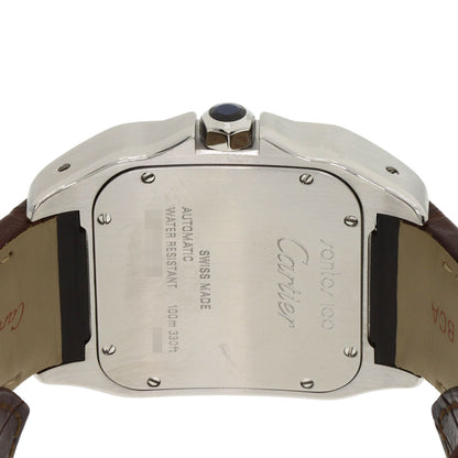 CARTIER カルティエ W20072X7 サントス100 LM 腕時計 SS メンズ 中古