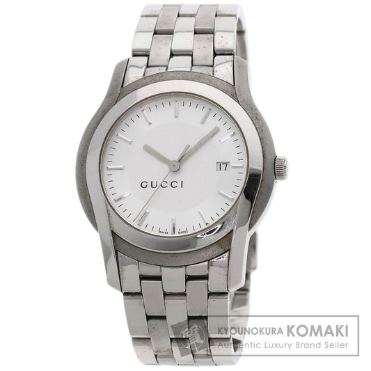 GUCCI グッチ 5500XL ラウンドフェイス 腕時計 SS メンズ 中古