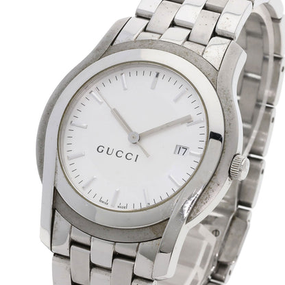 GUCCI グッチ 5500XL ラウンドフェイス 腕時計 SS メンズ 中古