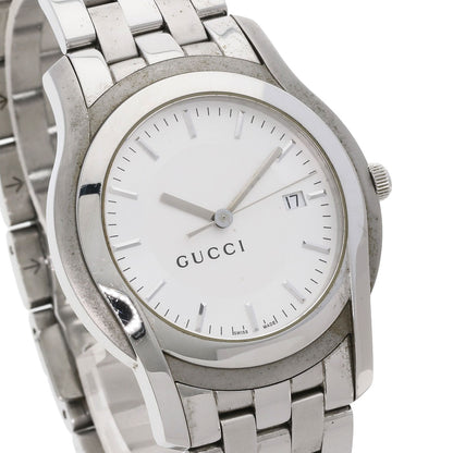GUCCI グッチ 5500XL ラウンドフェイス 腕時計 SS メンズ 中古