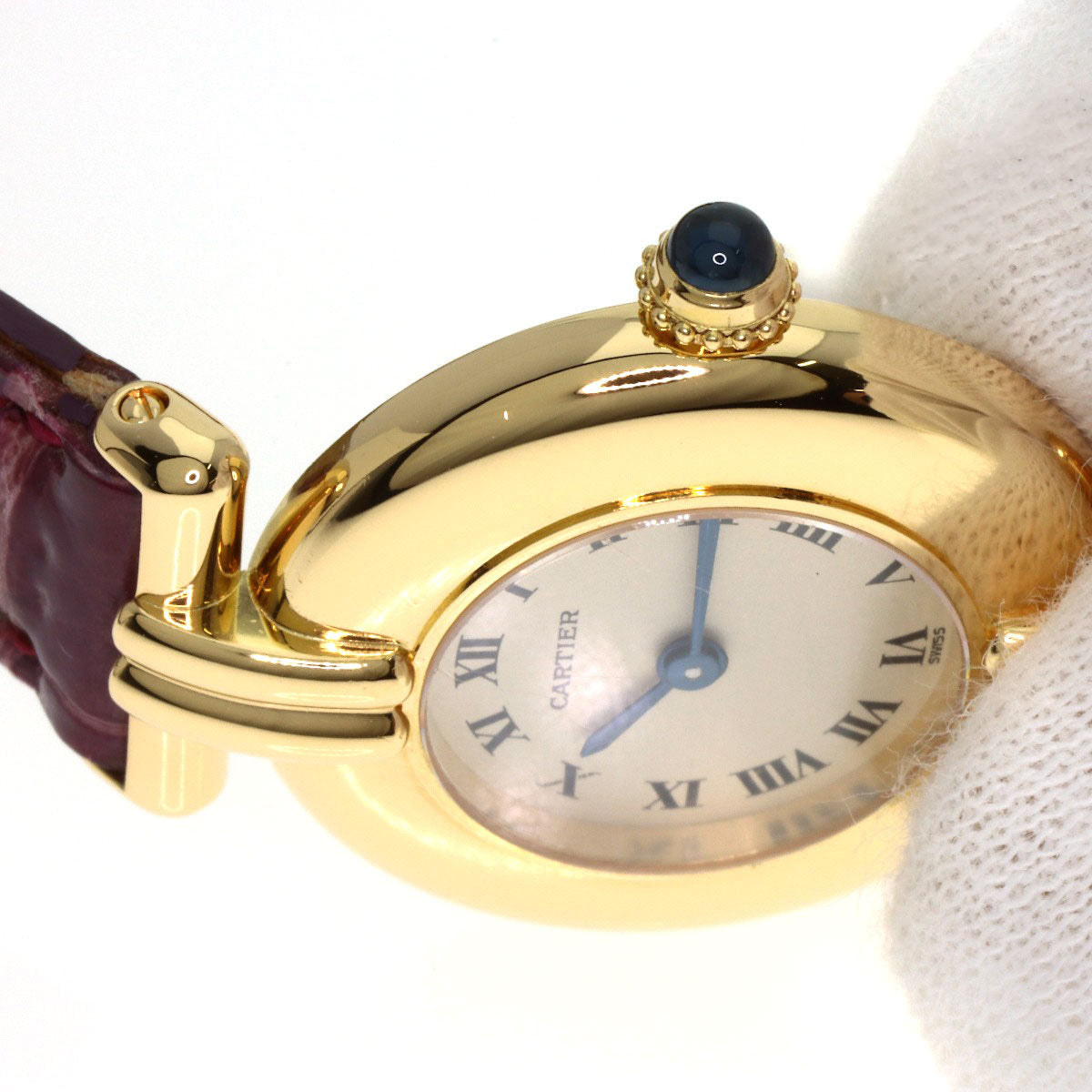 CARTIER カルティエ W15051A8 マスト コリゼ 腕時計 K18YG レディース 中古