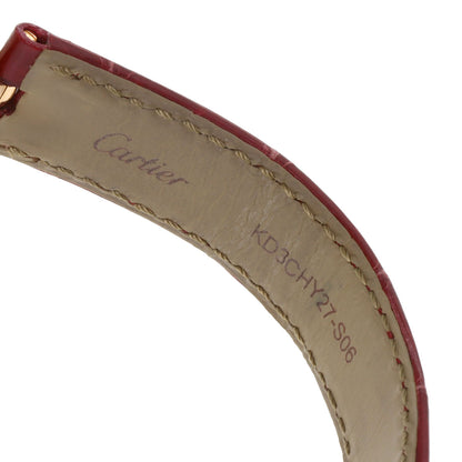 CARTIER カルティエ WG600007 カプティブ ドゥ カルティエ SM ベゼルダイヤモンド 腕時計 K18PG レディース 中古