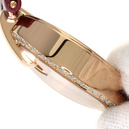 CARTIER カルティエ WG600007 カプティブ ドゥ カルティエ SM ベゼルダイヤモンド 腕時計 K18PG レディース 中古