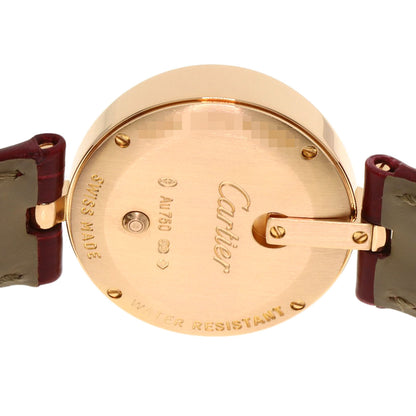 CARTIER カルティエ WG600007 カプティブ ドゥ カルティエ SM ベゼルダイヤモンド 腕時計 K18PG レディース 中古