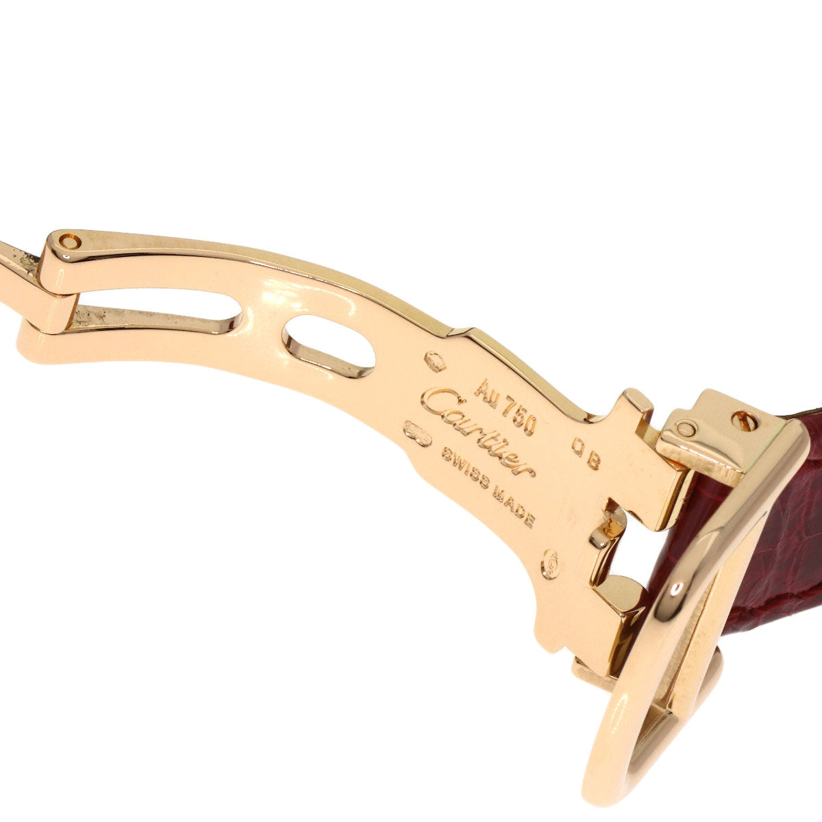 CARTIER カルティエ WG600007 カプティブ ドゥ カルティエ SM ベゼルダイヤモンド 腕時計 K18PG レディース 中古