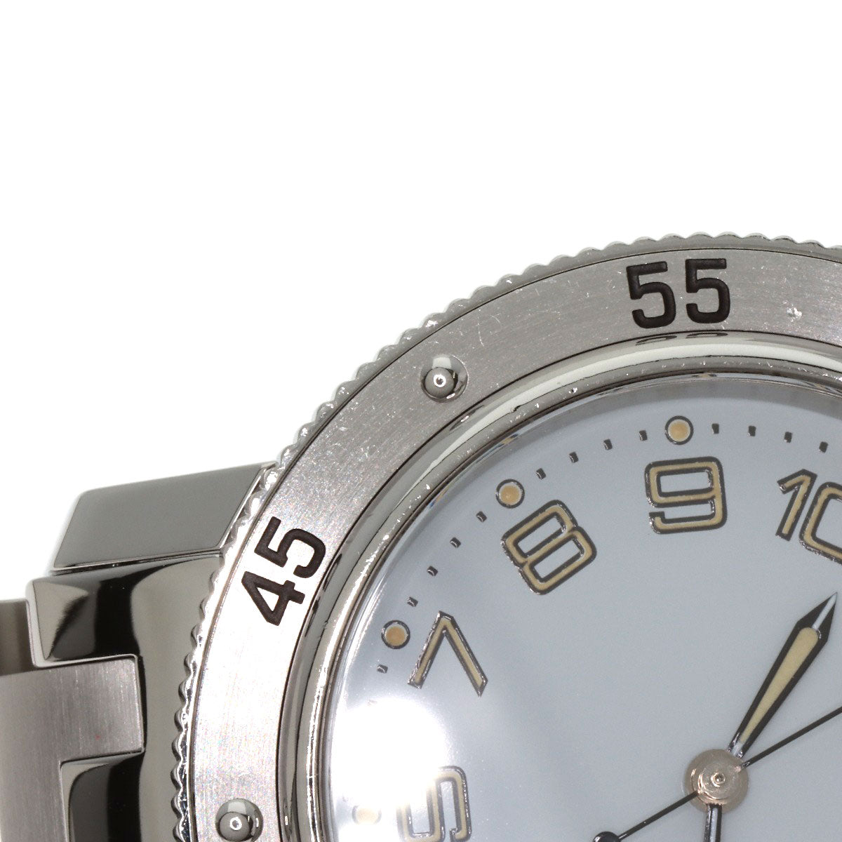 HERMES エルメス CL7.710 クリッパー ダイバー 腕時計 SS メンズ 中古