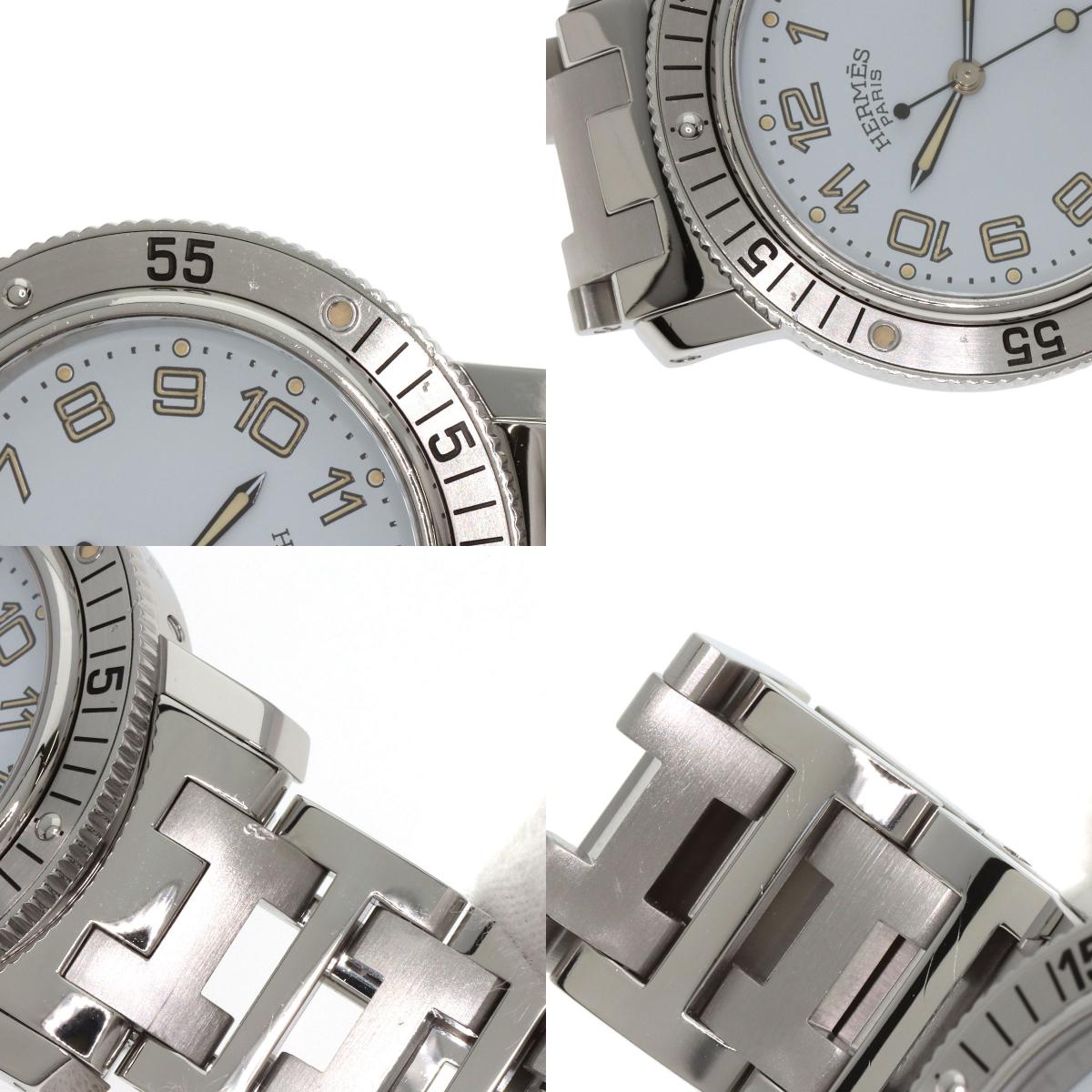 HERMES エルメス CL7.710 クリッパー ダイバー 腕時計 SS メンズ 中古