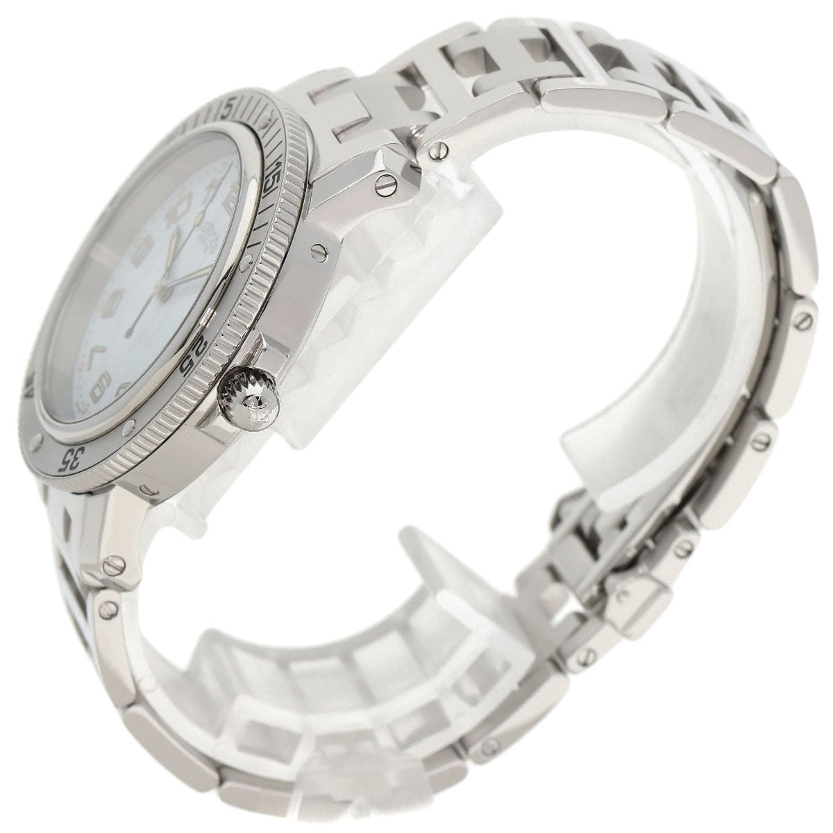 HERMES エルメス CL7.710 クリッパー ダイバー 腕時計 SS メンズ 中古
