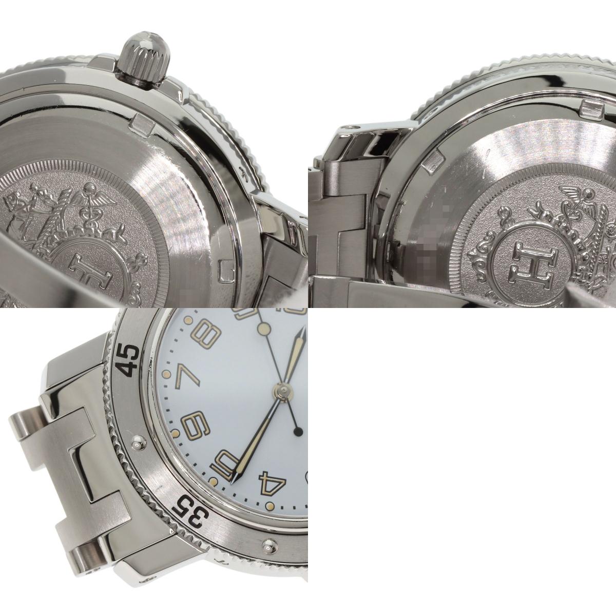 HERMES エルメス CL7.710 クリッパー ダイバー 腕時計 SS メンズ 中古