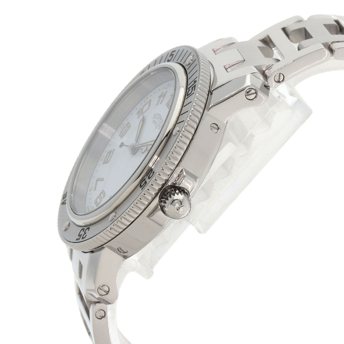 HERMES エルメス CL7.710 クリッパー ダイバー 腕時計 SS メンズ 中古