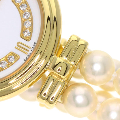 MIKIMOTO ミキモト 062-104 パールウォッチ ダイヤモンド 腕時計 K18YG レディース 中古