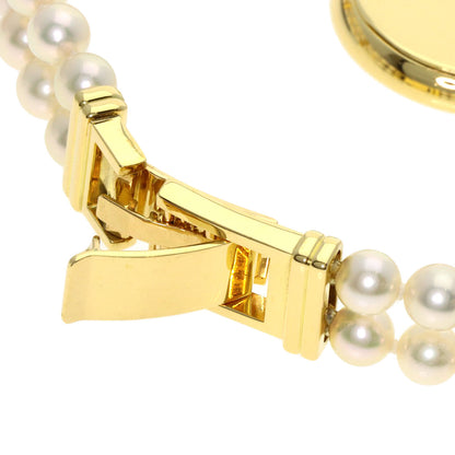 MIKIMOTO ミキモト 062-104 パールウォッチ ダイヤモンド 腕時計 K18YG レディース 中古