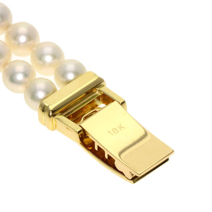 MIKIMOTO ミキモト 062-104 パールウォッチ ダイヤモンド 腕時計 K18YG レディース 中古