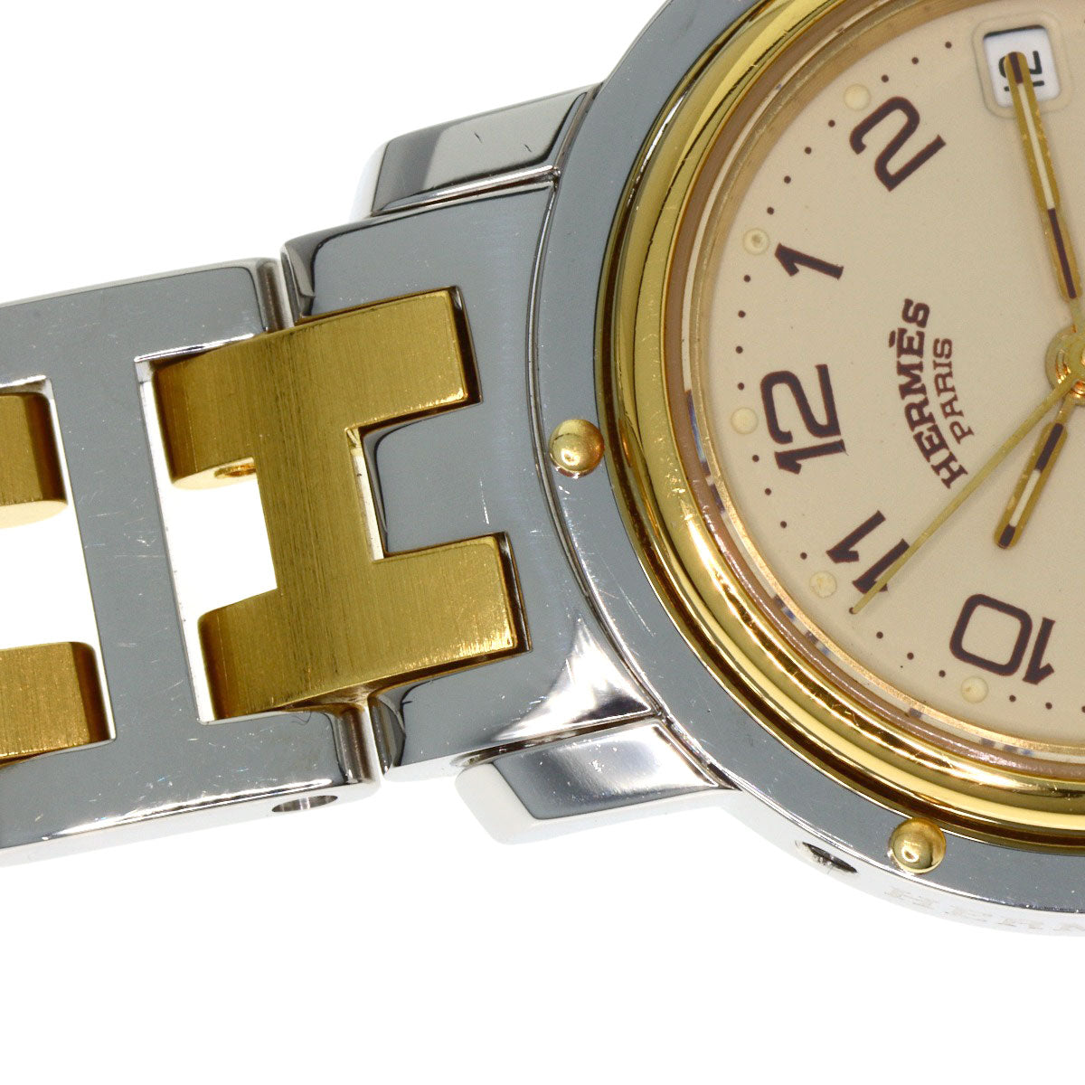 HERMES エルメス クリッパー 腕時計 SS レディース 中古