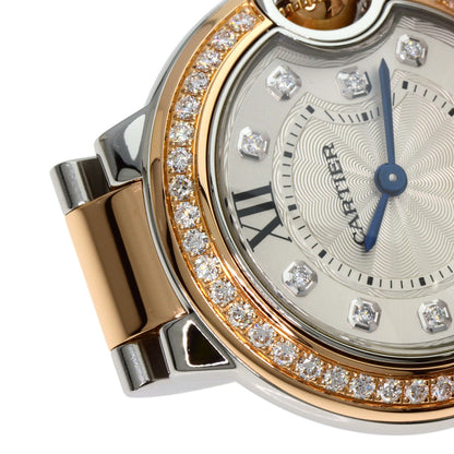 CARTIER カルティエ W3BB0009 バロンブルー 28mm 腕時計 SS レディース 中古