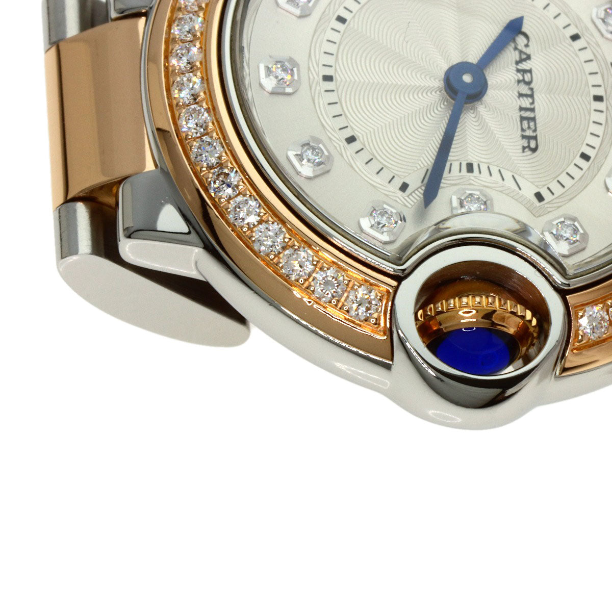 CARTIER カルティエ W3BB0009 バロンブルー 28mm 腕時計 SS レディース 中古