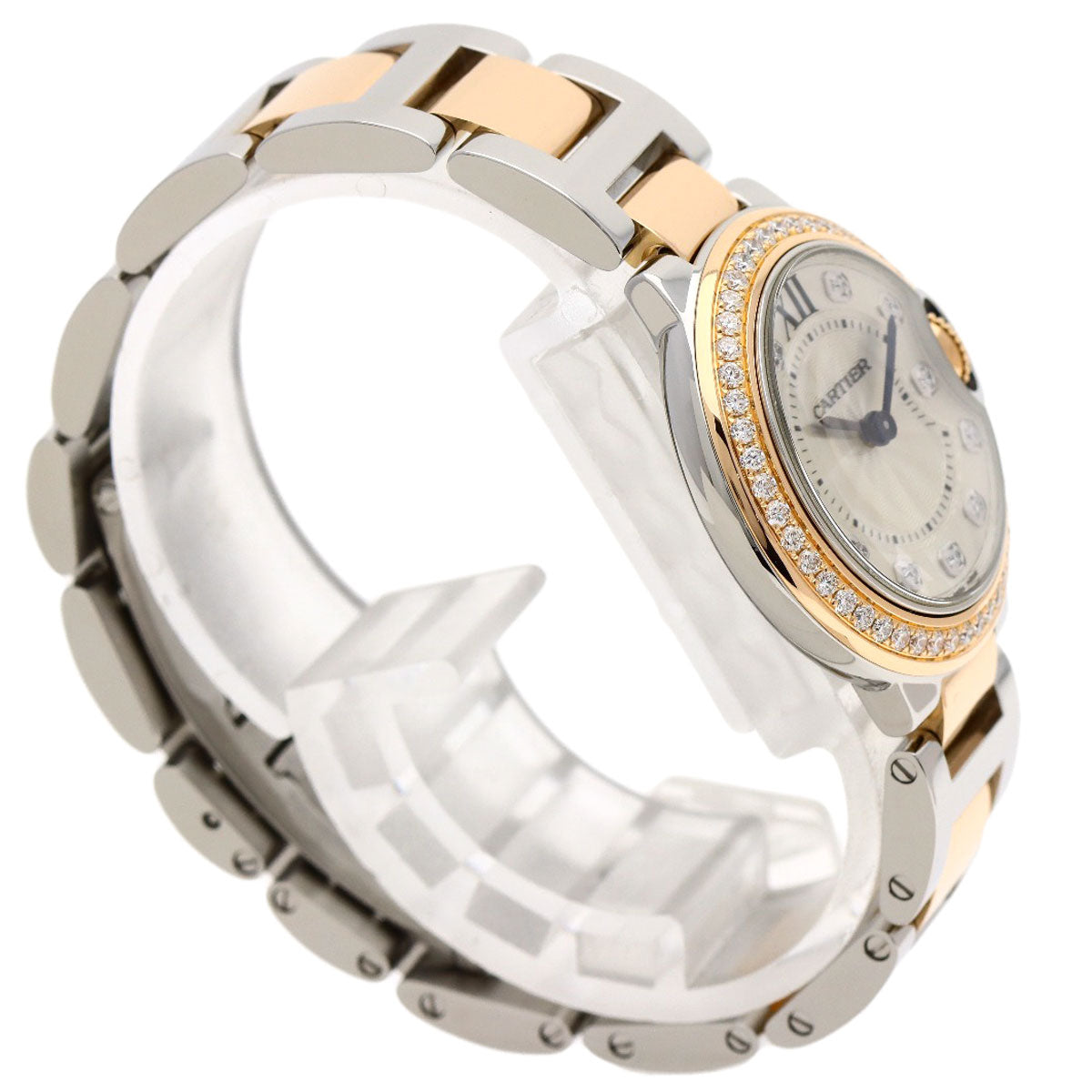 CARTIER カルティエ W3BB0009 バロンブルー 28mm 腕時計 SS レディース 中古