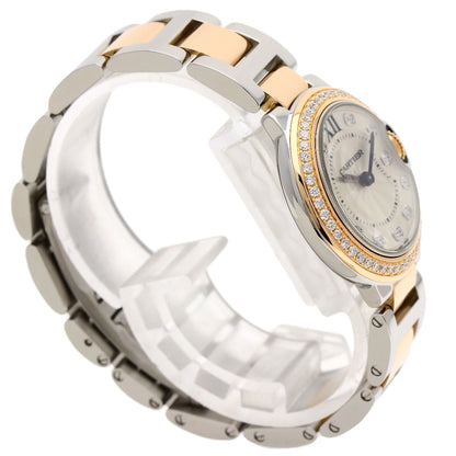 CARTIER カルティエ W3BB0009 バロンブルー 28mm 腕時計 SS レディース 中古