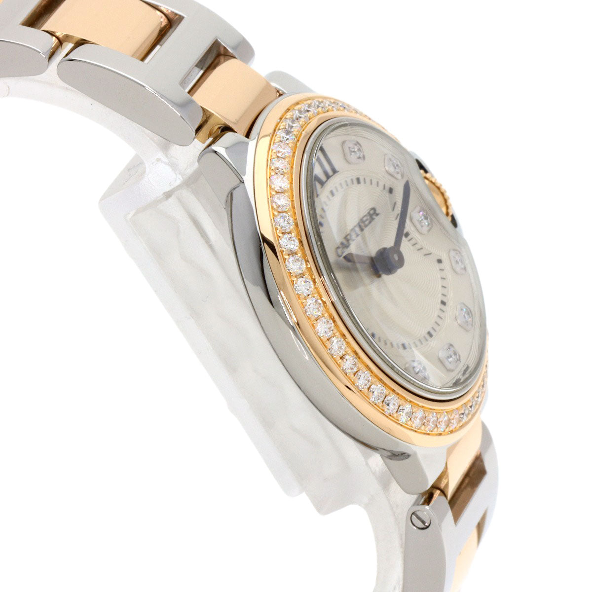 CARTIER カルティエ W3BB0009 バロンブルー 28mm 腕時計 SS レディース 中古