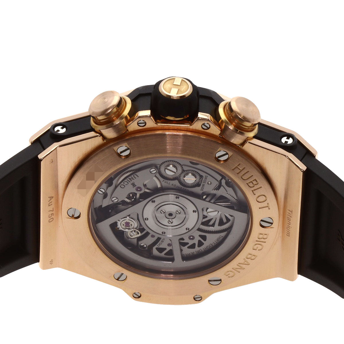 HUBLOT ウブロ 411.OX.1180.RX ビッグバン ウニコ キングゴールド ダイヤモンド 腕時計 K18PG メンズ 中古