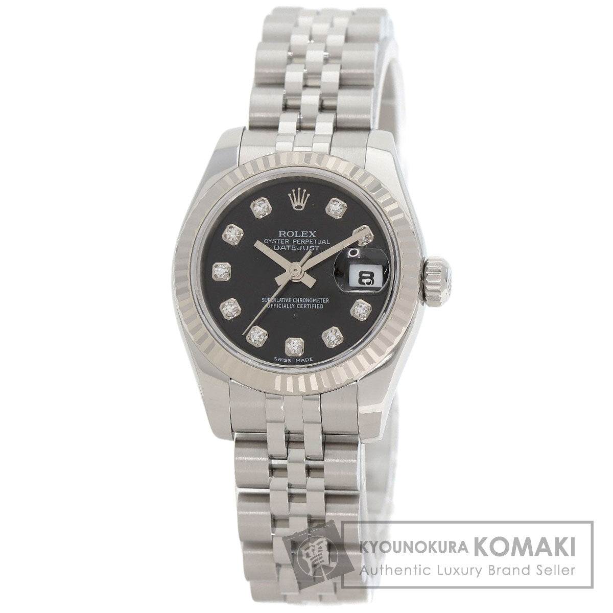 ロレックス 179174G デイトジャスト 10P ダイヤモンド 腕時計 中古 商品画像1
