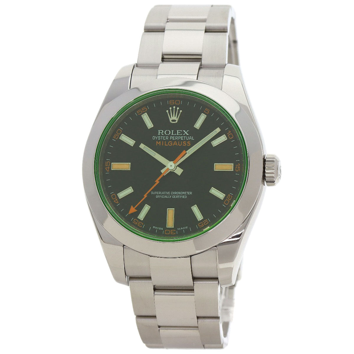 ROLEX ロレックス 116400GV ミルガウス 腕時計 SS メンズ 中古