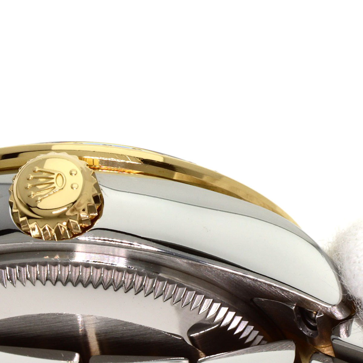 ROLEX ロレックス 179383G デイトジャスト ベゼル 10P ダイヤモンド 腕時計 SS レディース 中古