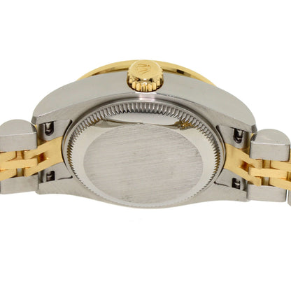 ROLEX ロレックス 179383G デイトジャスト ベゼル 10P ダイヤモンド 腕時計 SS レディース 中古