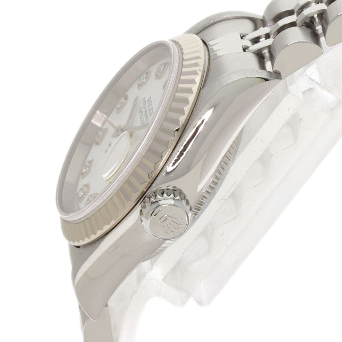 ROLEX ロレックス 79174G デイトジャスト 10P ダイヤモンド 腕時計 SS レディース 中古