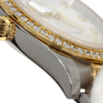 ROLEX ロレックス 116243G デイトジャスト 10P ベゼル ダイヤモンド 腕時計 SS メンズ 中古