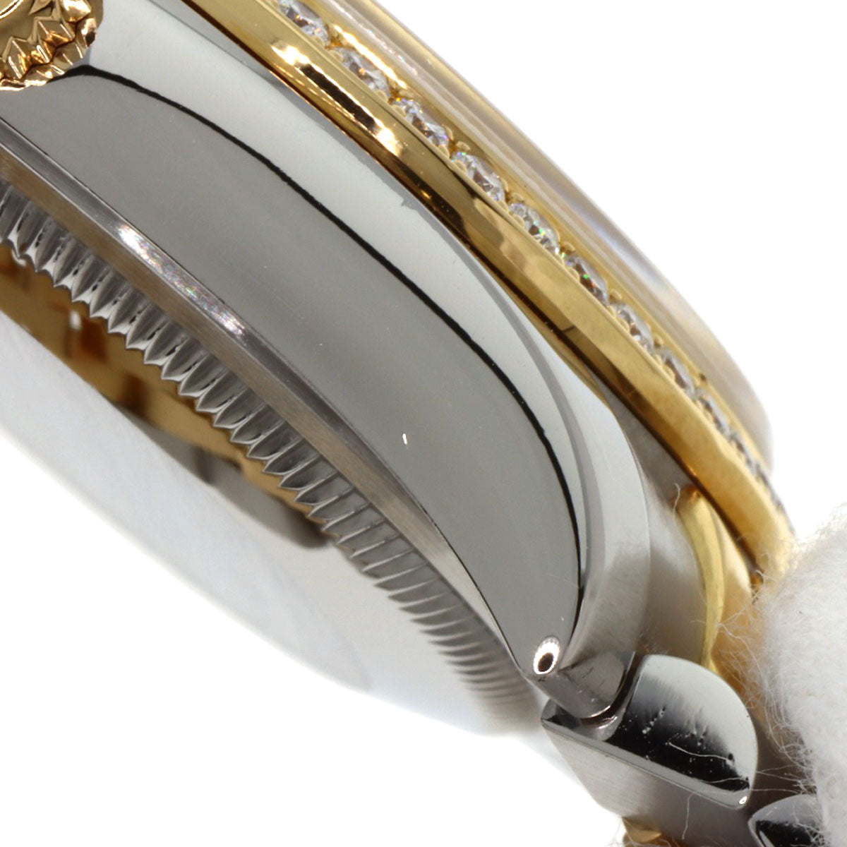 ROLEX ロレックス 116243G デイトジャスト 10P ベゼル ダイヤモンド 腕時計 SS メンズ 中古