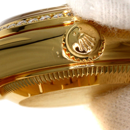 ROLEX ロレックス 179138G デイトジャスト 10P ベゼルダイヤモンド 腕時計 K18YG レディース 中古