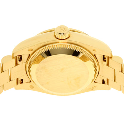 ROLEX ロレックス 179138G デイトジャスト 10P ベゼルダイヤモンド 腕時計 K18YG レディース 中古
