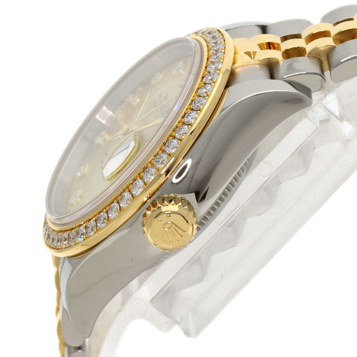 ROLEX ロレックス 279383RBR デイトジャスト スター IX ベゼルダイヤモンド 腕時計 SS レディース 中古