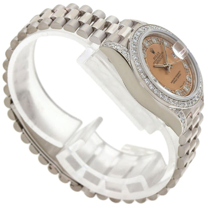 ROLEX ロレックス 69159 デイトジャスト ダイヤモンド 腕時計 K18WG レディース 中古