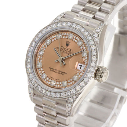 ROLEX ロレックス 69159 デイトジャスト ダイヤモンド 腕時計 K18WG レディース 中古