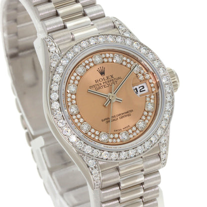ROLEX ロレックス 69159 デイトジャスト ダイヤモンド 腕時計 K18WG レディース 中古