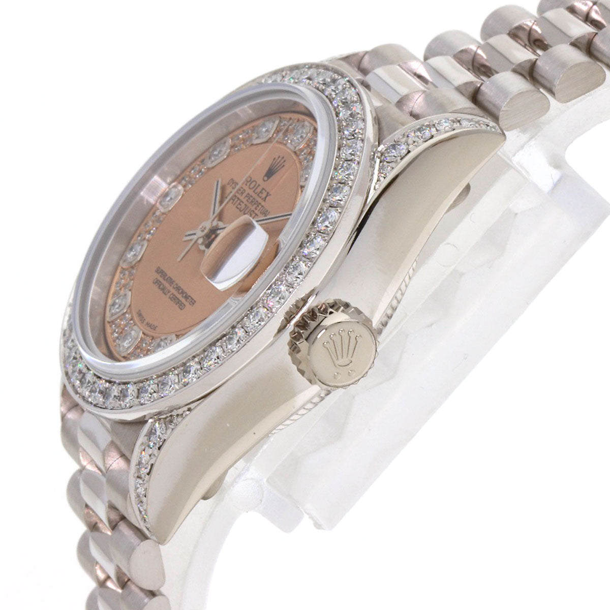 ROLEX ロレックス 69159 デイトジャスト ダイヤモンド 腕時計 K18WG レディース 中古