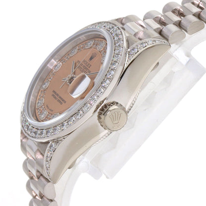 ROLEX ロレックス 69159 デイトジャスト ダイヤモンド 腕時計 K18WG レディース 中古