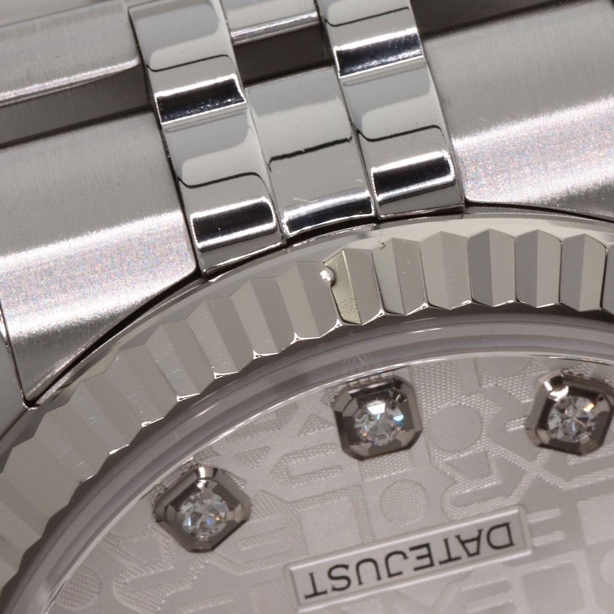 ROLEX ロレックス 116234G デイトジャスト 10P ダイヤモンド 腕時計 SS メンズ 中古