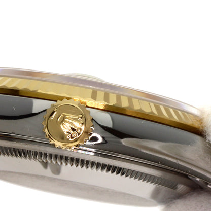 ROLEX ロレックス 16233G デイトジャスト 10P ダイヤモンド 腕時計 SS メンズ 中古